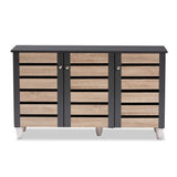 Cabinets, One Size, Oak/Dark Gray