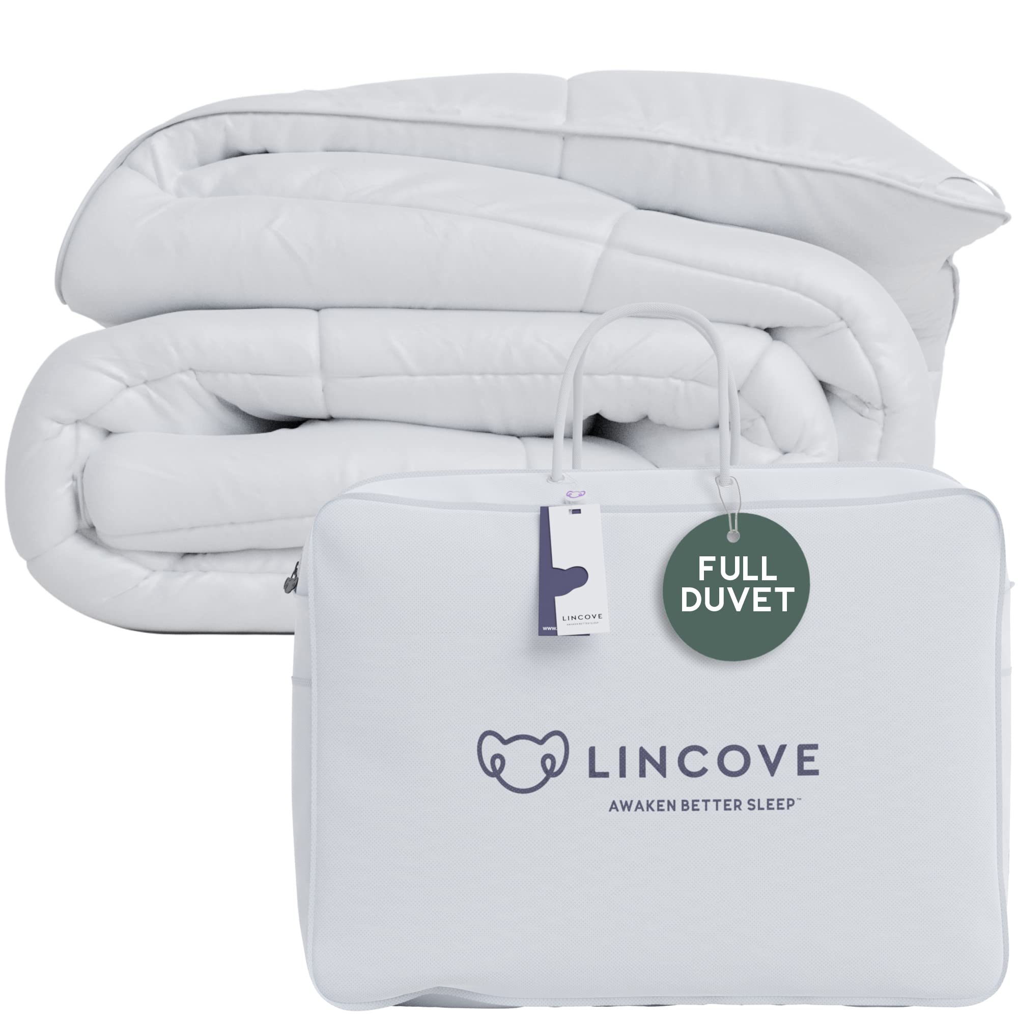 Canadian Down Comforter – Extremely Soft and Lightweight Duvet Insert – Corner Loops