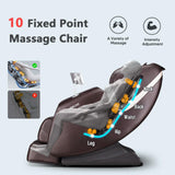 Zero Gravity Massage Chair, Voice Control Full Body Airbag Massage Recliner