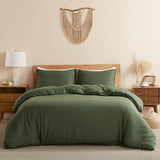100% Linen Duvet Cover, Pure Natural French Flax Linen with 8 Corner Ties