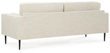 Hazela Contemporary Sofa with 2 Bolster Pillows, Beige