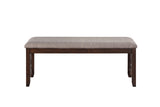 Gia Upholstered Dining Bench, Cherry Brown