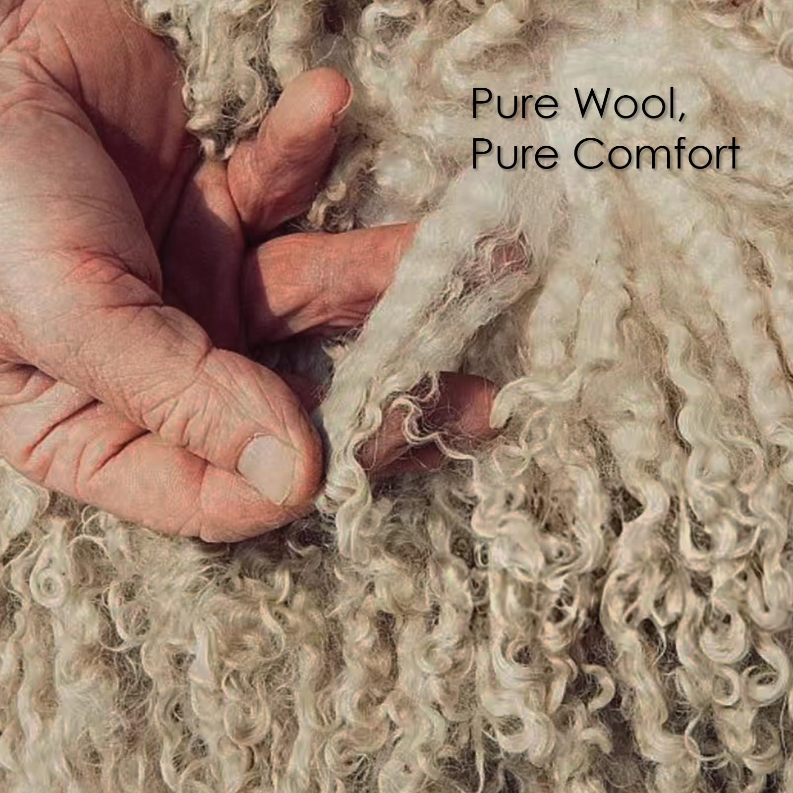 Warm Weight Wool Comforter for Winter - 100% Australian Wool Filling