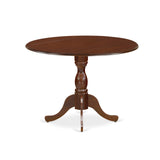 DMGR5-MAH-W 5 Piece Dining Room Table Set Includes a Round Kitchen