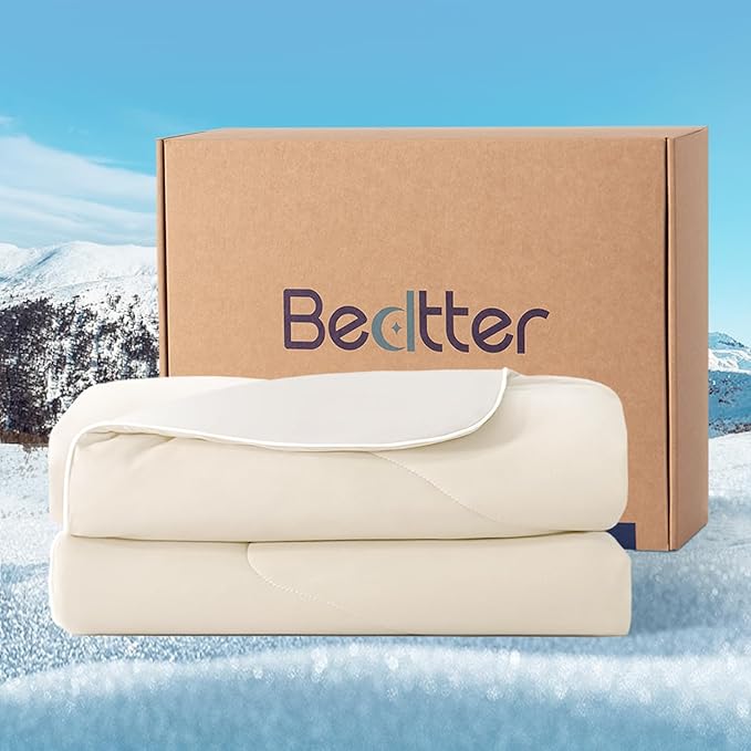 Luxe Cooling Comforter King size106 x90, Ultra-Fine Fiber for Hot Sleepers