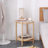 Rattan Nightstand Side Table, Bamboo Accent Bedside Tables, Glass Coffee Tables