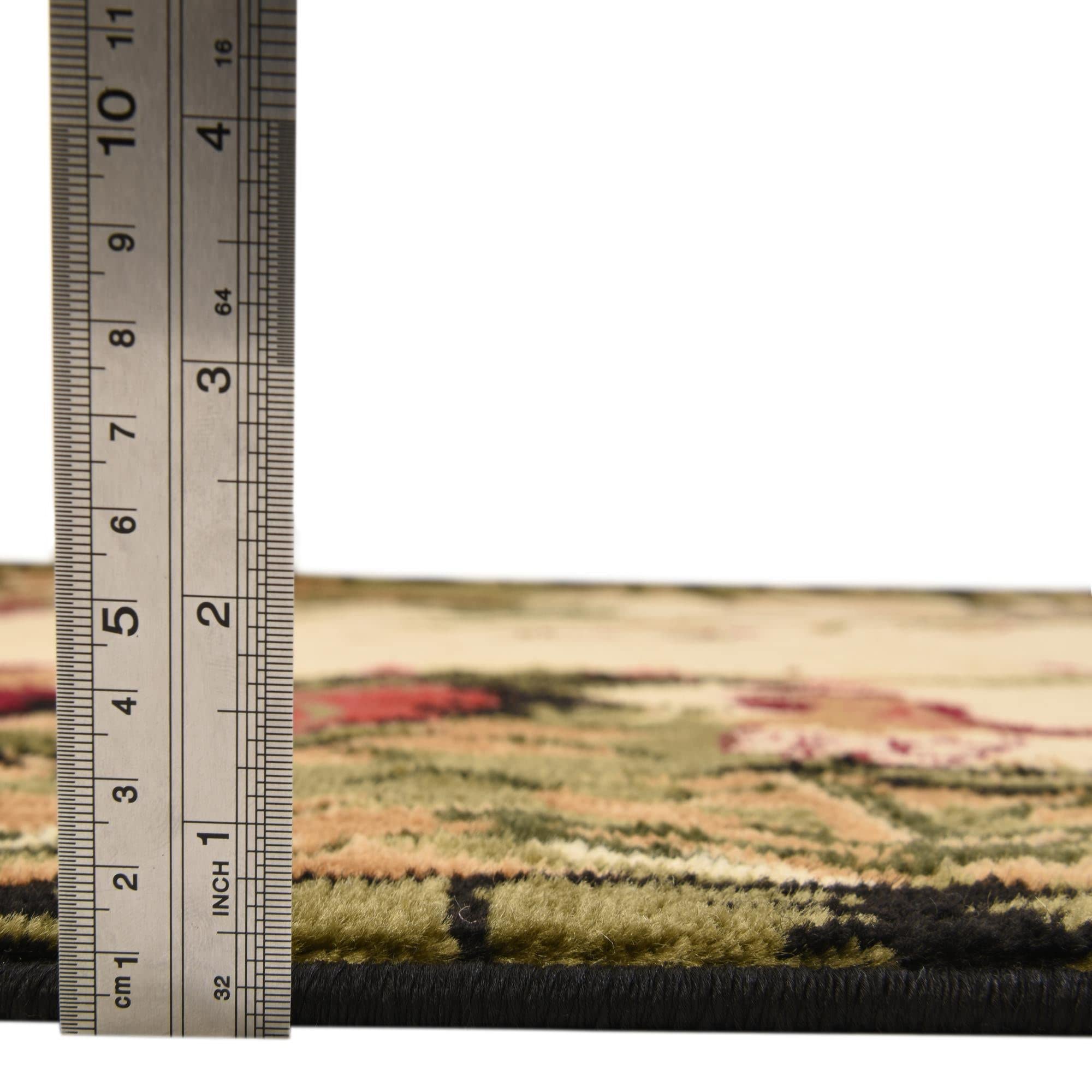 Rugs.com Pastoral Collection Rug – 10' x 14' Cream Medium Rug Perfect for Living Rooms, Large Dining Rooms, Open Floorplans