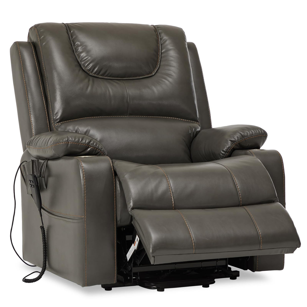 9196E Extra Large Power Recliner Lay Flat Chair Oversized Big Tall Man Dual Motor