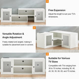 LED TV Stand for Televisions up to 70 Inchs Modern Entertainment Center