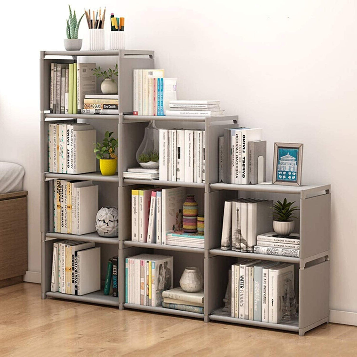 Bookshelf Kids 9 Cube Book Shelf Organizer Bookcase DIY for Bedroom Classroom Office