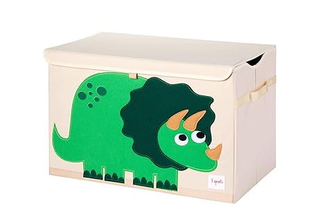Toy Chest for Kids with Lid and Handles - Collapsible Toy Storage Bin/Trunk/Box/Basket