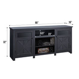 Farmhouse TV Stand for 75 Inch TV, Entertainment Center with Storage