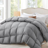 Fusion Fluffy Down Comforter Queen Size, Heavy Weight Duvet Insert for Winter