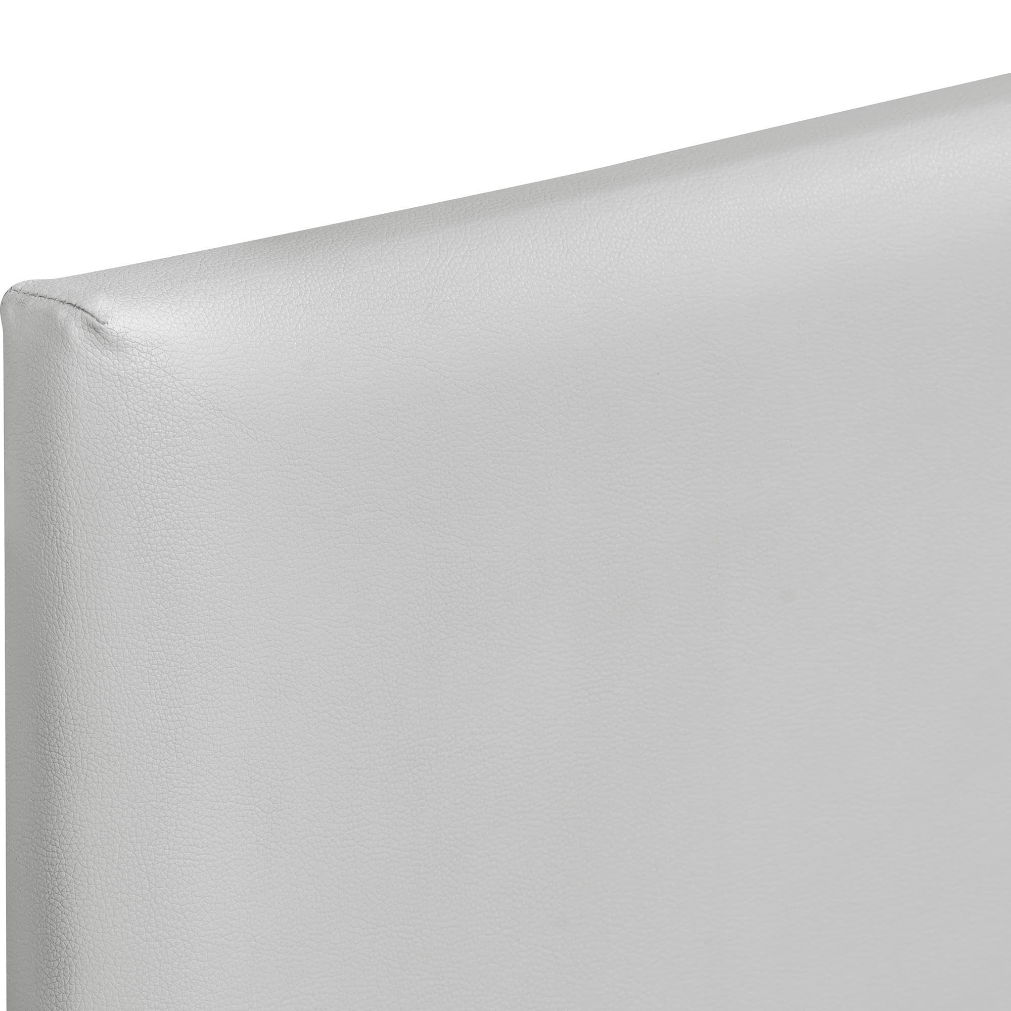 Abbey Platform Bed, White, King