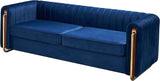 Modern Velvet Sofa for Living Room, 84 Inches Long Upholstered Sofa Couch with High