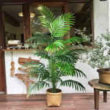 4ft 2pcs Large Artificial Plants Fake Palm Tree Tropical Palm Leaves Faux Palm