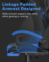 Gaming Chair with Footrest - Ergonomic High Back Reclining Computer Chair