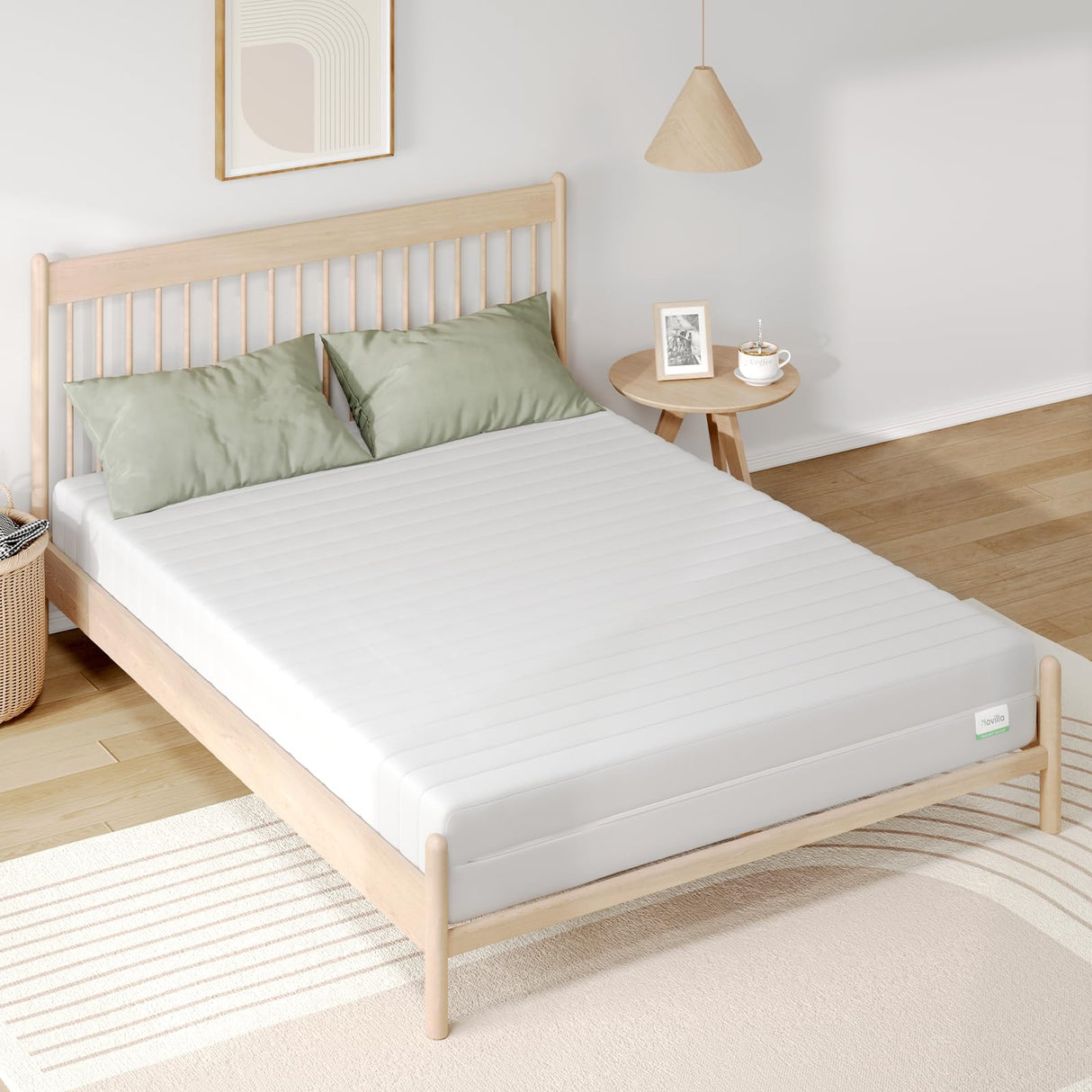 King Mattress, 12 Inch Foam Mattress, Block Cutting Design King Size Mattress Provide