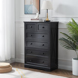 7 Drawer Dresser, Farmhouse Dresser Chest of Drawer for Bedroom