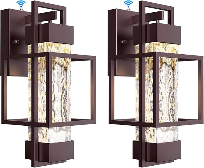 Modern Outdoor Light Fixtures Dusk to Dawn Outdoor Lighting 2 Pack