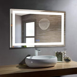 LED Bathroom Mirror with Lights 84 x 40 Inch for Wall,Smart Mirror Bathroom with Bluetooth Speaker, Anti-Fog & Dimming Vanity Mirror (Vertical/Horizontal)