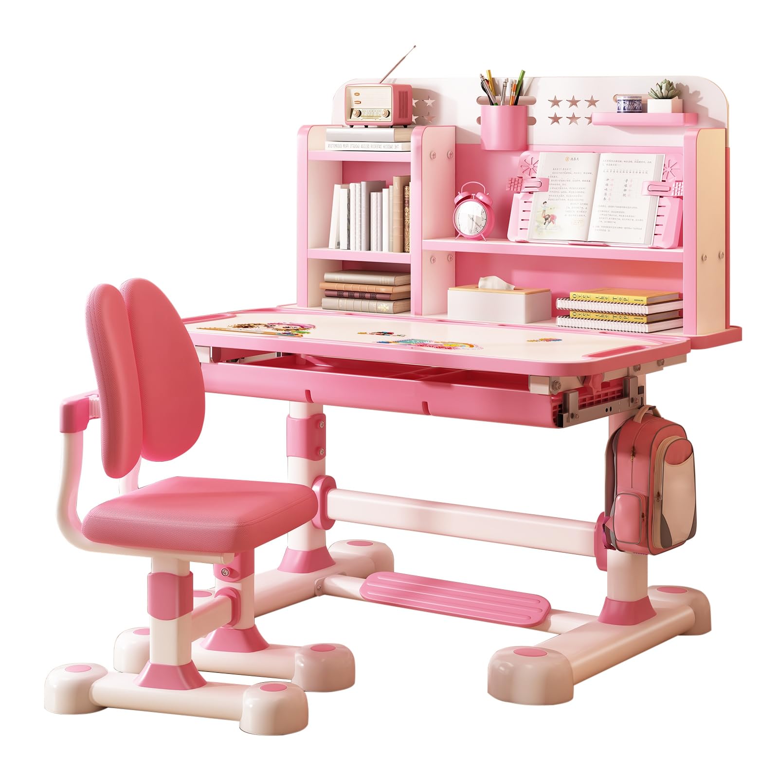 and Chair Set with Tilt Desktop, Fast Delivery US Multi Functional Height Adjustable