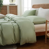 Duvet Cover King Size, 100% Rayon Derived from Bamboo, Luxury Silky Cooling Duvet Cover