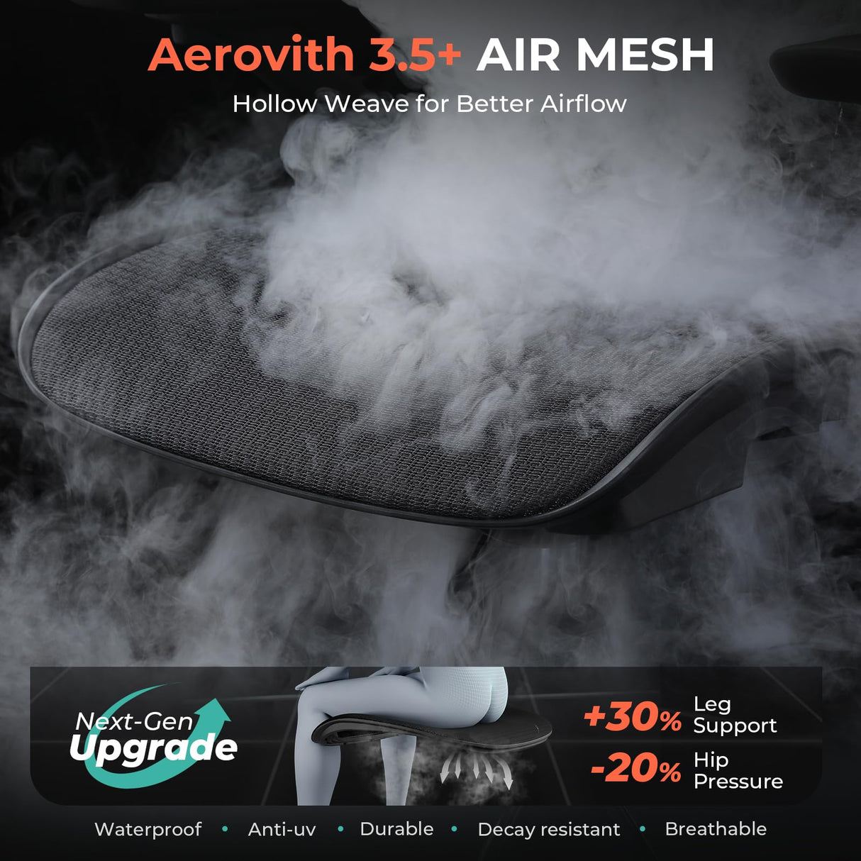 Ergonomic Mesh Office Chair with Adjustable Lumbar Support