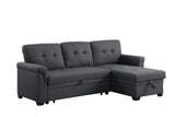 84 Inch Sofa with Tufted Seat & Back Cushion,Solid Wood Frame Dsign, Linen Reversible