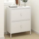 Metal Locker Storage Cabinet with 6 Doors and 4 Shelves，56.6" Tall Steel Office Storage