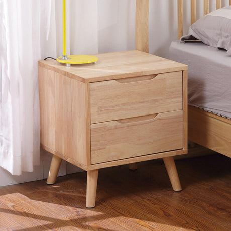 All Solid Wood Modern Minimalist Office Bedside Cabinet, Bedroom Furniture Storage Cabinet