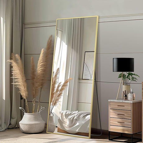 Full Length Mirror, 76"x34" Oversized Floor Mirror Free Standing, Large Full Body Mirror