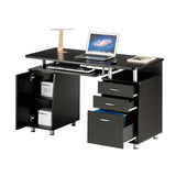 47.25" Ergonomic Computer Drawers & File Cabinet for Home Office Storage