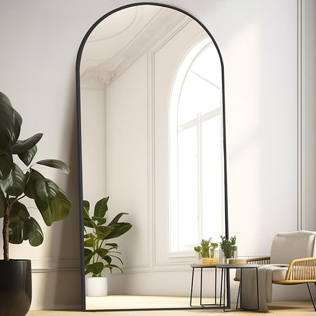 71"x32" Large Mirror Full Length, Arched Full Length Mirror with Stand, Extra Large Floor