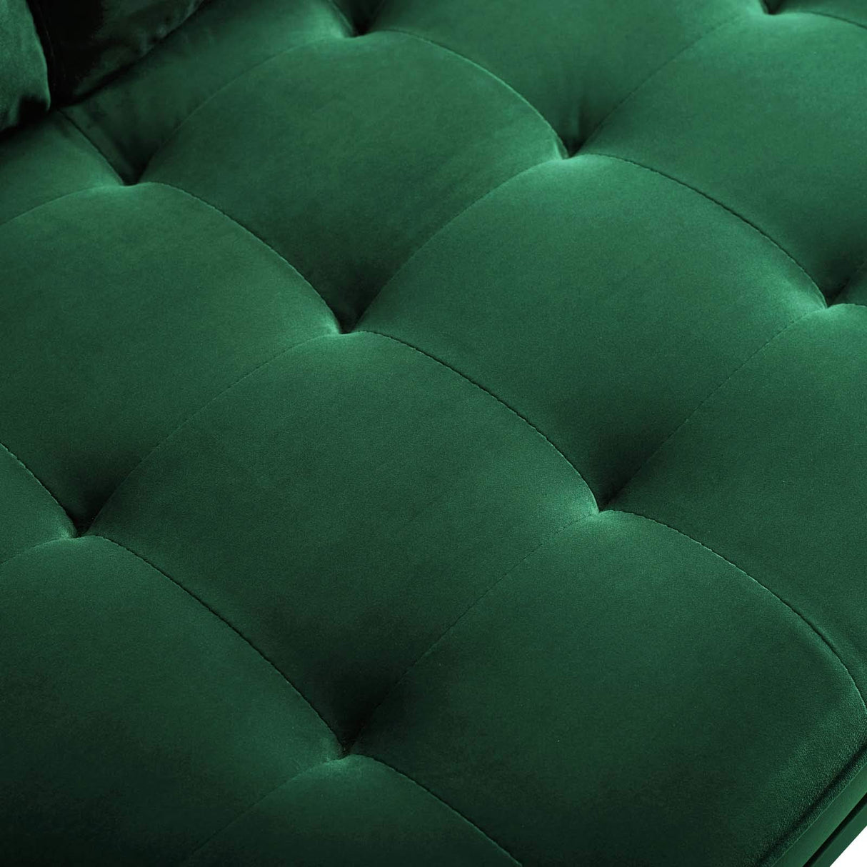 Modway Valour Performance Velvet Loveseat, Green Valour Performance Velvet Loveseat