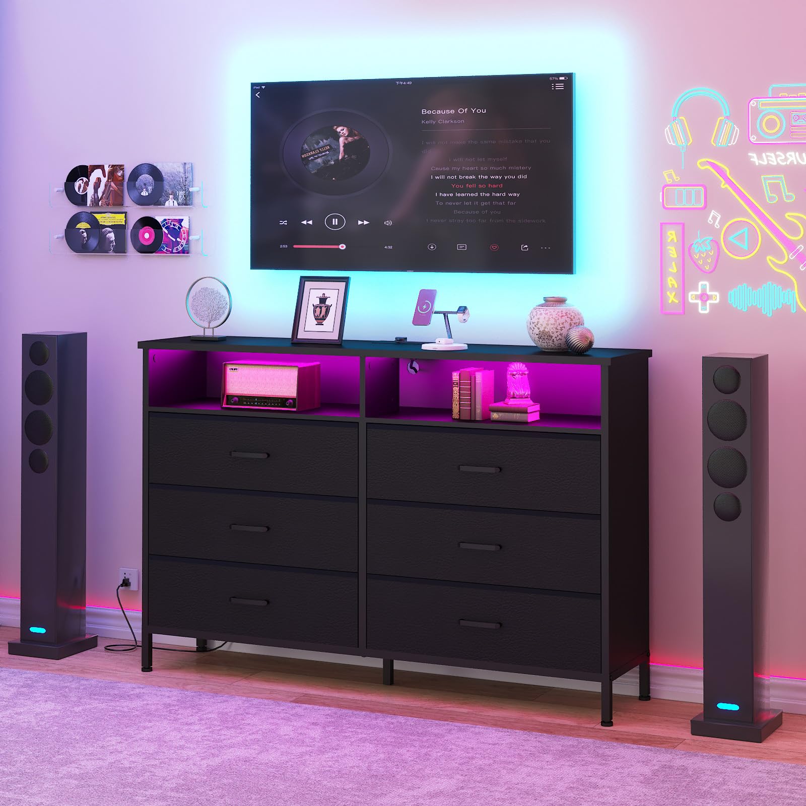 Dresser for bedroom, Black Bedroom Dresser