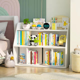 Bookshelf for Kids - 3 Tier Childrens Bookcase with Two Rotating Book Display Shelves