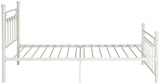 Lia Metal Platform Bed, Twin, White