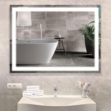 36"X24" LED Bathroom Mirror with Lights, Frontlit, Anti-Fog, Lighted Bathroom