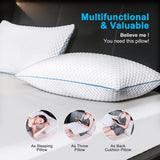 Cooling Bed Pillows Queen Size Set of 2, Shredded Memory Foam Pillows Cool Cold Pillow