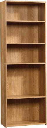 Beginnings Tall 5-Shelf Bookcase/Book Shelf, Silver Sycamore Finish