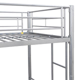 Twin Size Bunk Bed with Safety Guardrail, 2 Side Ladders, Trundle