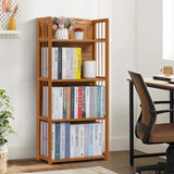 Book Shelf and Bookcase Floorstanding 4-Tier Modern Open Bookshelf Book Case Display Shelf Book Storage Home Decor Furniture for Office Bedroom Living Room