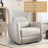 Power Recliner Chair Swivel Glider, Oversize Electric Swivel Rocker Recliner