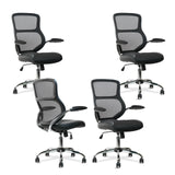 Mid Back Office Chair, Mesh Task Chair with Lumbar Support and Mesh Armrest