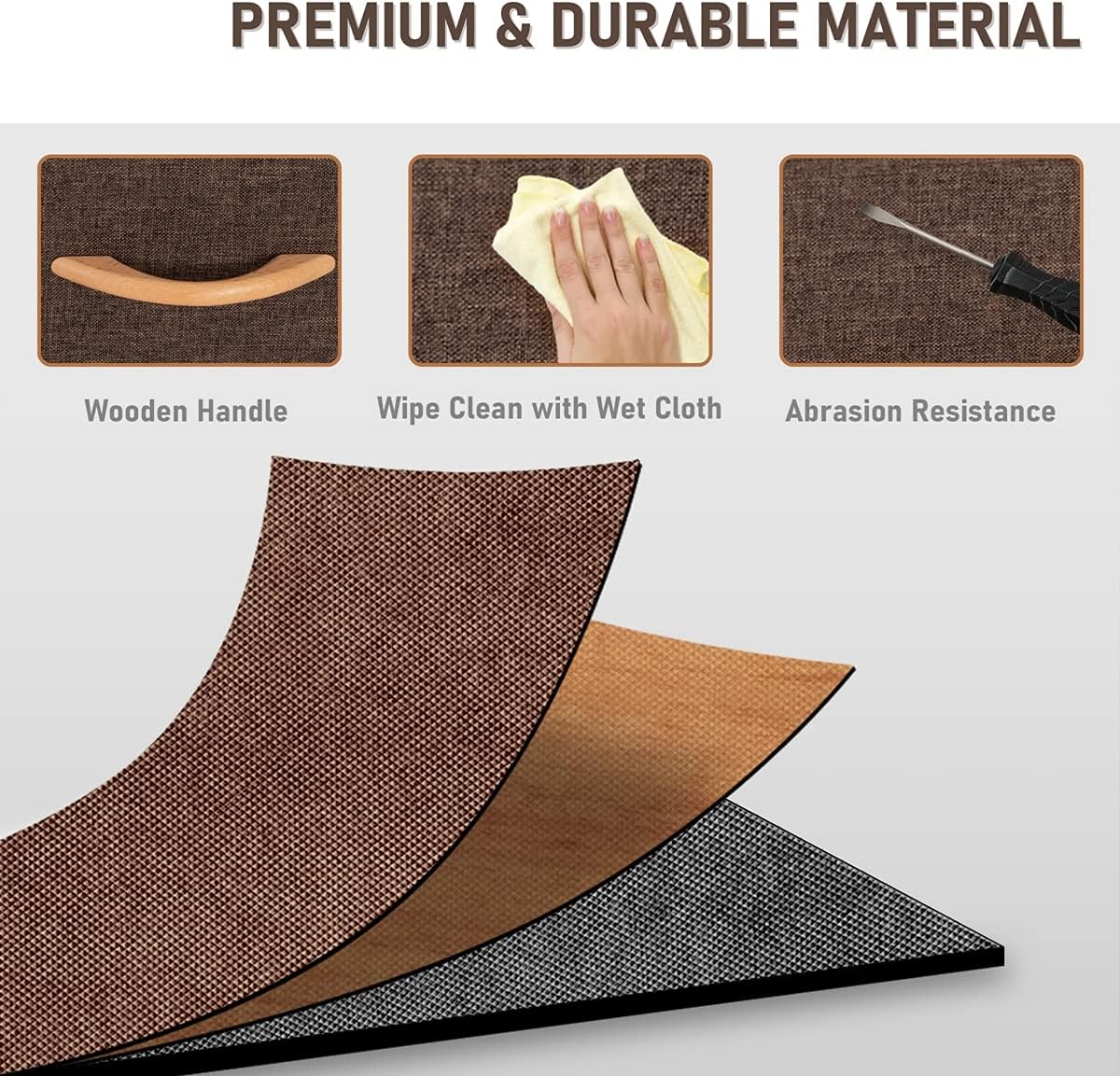 9-Drawer Fabric Dresser: Versatile Storage Organizer with Steel Frame & Wooden