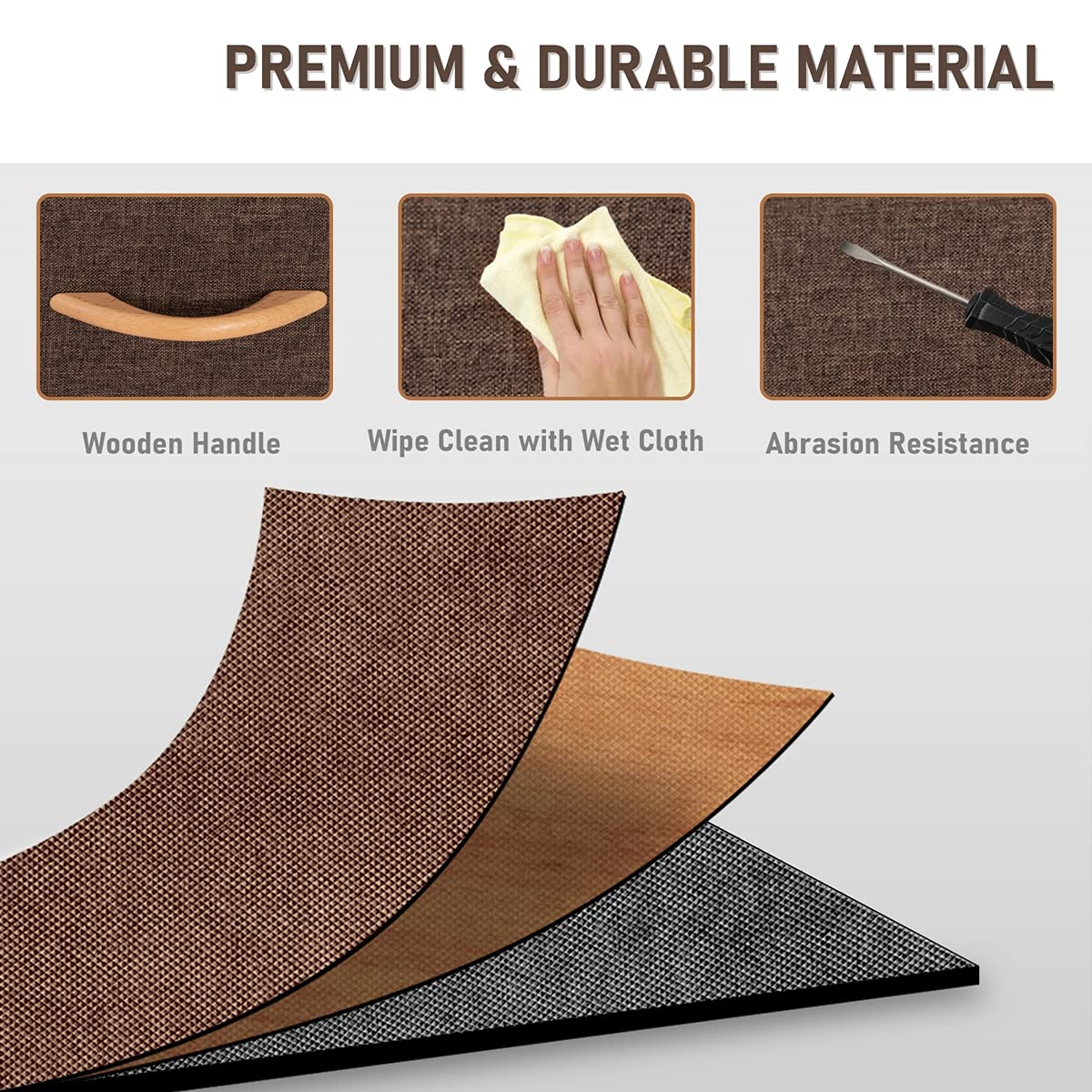 9-Drawer Fabric Dresser: Versatile Storage Organizer with Steel Frame & Wooden