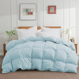 King Size Down Comforter - All Season Ultra Soft Goose Down & Feather Fiber Fill
