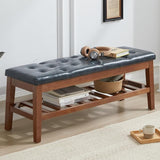 Upholstered Shoe Bench Entryway Bench for Bedroom, End of Bed