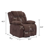 Power Lift Massage Recliner Chair for Elderly Heated fabric Recliner Ergonomic Lounge